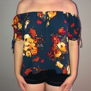 Floral Off the Shoulder Top